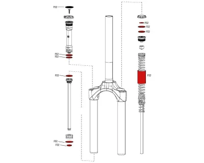 Сервісний набір Full Paragon Silver A1 RockShox SRAM