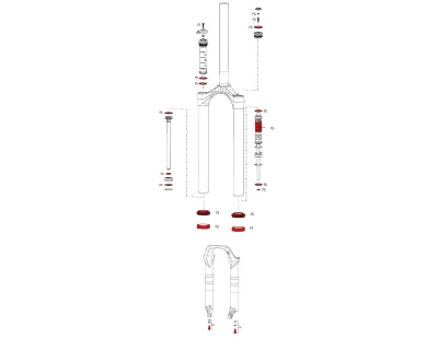 Повний сервісний набір RockShox Service Kit Full Sektor SA 2013
