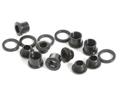 Комплект Болтів Зірки 4 шт Алюмінієвий/Нерж. Сталь (Black) Sram