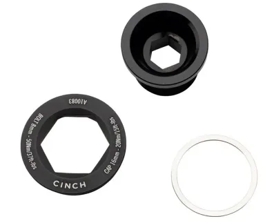 Болт в шатуны Cinch RACE FACE, M18x1.5, с колпачком-съёмником, (Matte Black) матовый чёрный