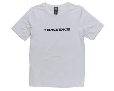 Велофутболка Race Face Classic Logo SS Tee (Білий) L