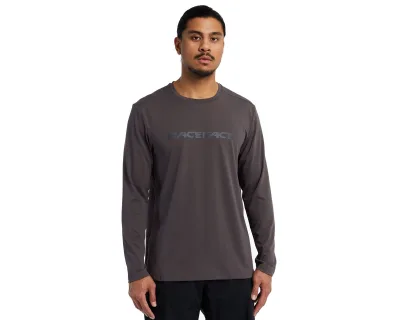 Велофутболка Commit LS Tech Top RACE FACE, (Charcoal) угольная, Small