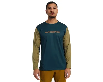 Велофутболка Race Face Indy LS Jersey (Сосновый) M
