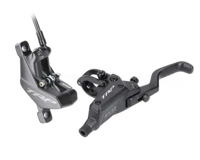 Дискові передні гідравлічні гальма TRP DHR EVO PRO M9040, 4 поршня, 1900 мм, (Black) чорний