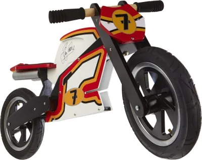 Біговел 12" Kiddy Moto Heroes дерев'яний, Barry Sheene