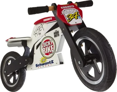 Біговел 12" Kiddy Moto Heroes дерев'яний, Kevin Schwantz