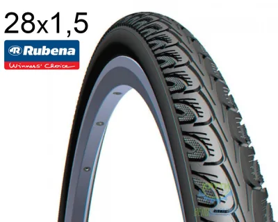 Покришка 28Х1.1/2 (40-635) Mitas (Rubena) Hook V69 Classic, Чорна