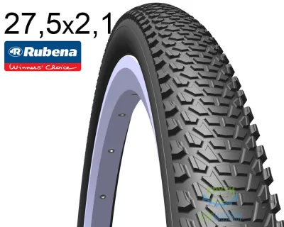 Покришка 27.5X2.10 (54X584) Mitas (Rubena) Cheetah R15, Чорна