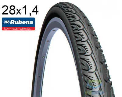 Покришка 700X35C (37-622) Mitas (Rubena) Hook V69 Classic, Чорна