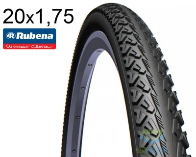Покришка 20X1.75X2 (47-406) Mitas (Rubena) Shield V81 Clever Face Classic, Чорна