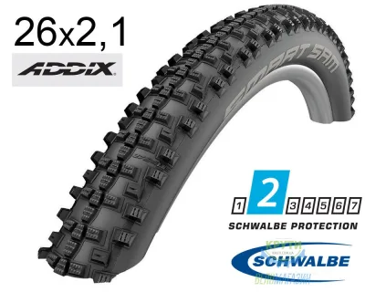 Покришка 26X2.10 (54-559) Schwalbe Smart Sam Performance, Folding , Performance, B/B-Sk Hs476 Addix 67 EPI Ek