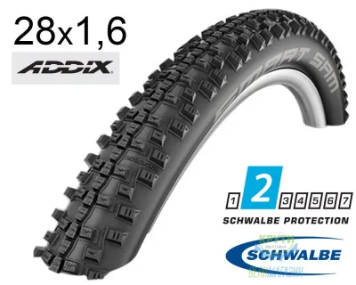 Покришка 28X1.60 (42-622) 700X40C Schwalbe Smart Sam Performance B/B-Sk+RT  Hs476 Addix 67 EPI