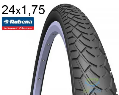Покришка 24X1.75X2 (47-507) Mitas (Rubena) Walrus V41 Classic, Чорна
