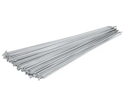 Спиця 276mm 14G Pillar PSR Standard, материал нержав. сталь Sandvic Т302+ срібляста (144шт в упаковці)