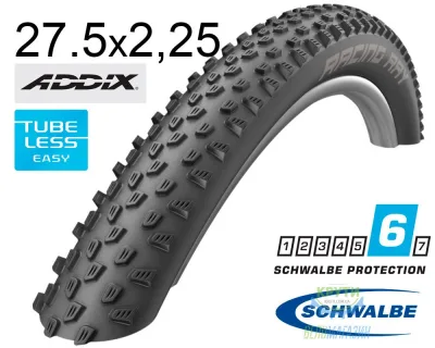 Покришка 27.5X2.25 650B (57-584) Schwalbe Racing Ray Perf Twinskin Tlr B/B Hs489 Addix, 67 EPI