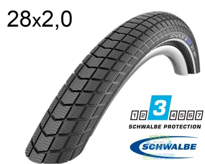 Покришка 28X2.00 (50-622) Schwalbe Big Ben K-Guard B/B+RT  Hs439 SBC, 50 EPI