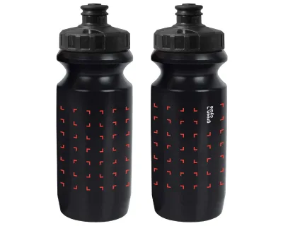 Фляга 0,6 Green Cycle GBT-512M з збільшеним клапаном, чорна з червоним