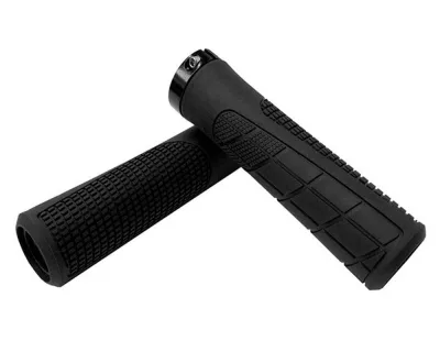Гріпси Green Cycle GGR-418 130mm чорні з одним чорним замком