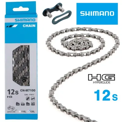 Ланцюг Shimano CN-M7100 SLX 12-speed 138 links SIL-TEC + Quick-LINK
