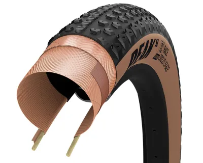 Покришка 29x2.4 (61-622) GoodYear Peak SL Race Tubeless Complete Folding Blk/Tan, 120tpi