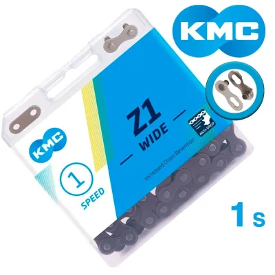 Ланцюг KMC Z1 Wide Brown 1 швидкість 112 ланок коричневий + замок