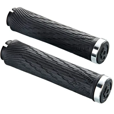Грипсы SRAM GS, 122 мм BLK CLP, с замками, SLV CLP