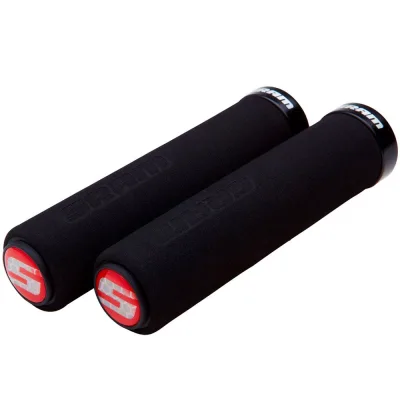 Гріпси SRAM  Foam 129 мм Black with Single Black Clamp and End Plugs, з замками