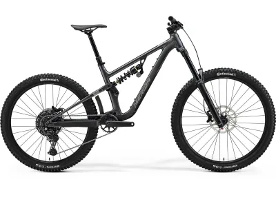 Велосипед 27.5-29" Merida ONE-SIXTY FR 400 (2025) рама - M Silk Dark Silver (Grey/Black)