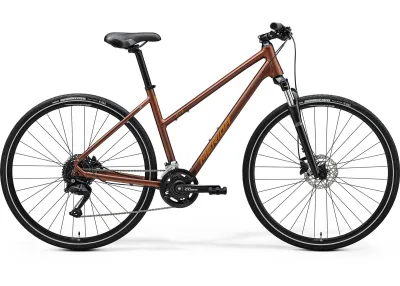 Велосипед 28" Merida CROSSWAY 100 (2025) women рама - W-L Matt Bronze (Silver-Brown)