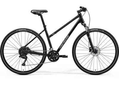 Велосипед 28" Merida CROSSWAY 100 (2025) women рама - W-XXS Glossy Black (Silver)