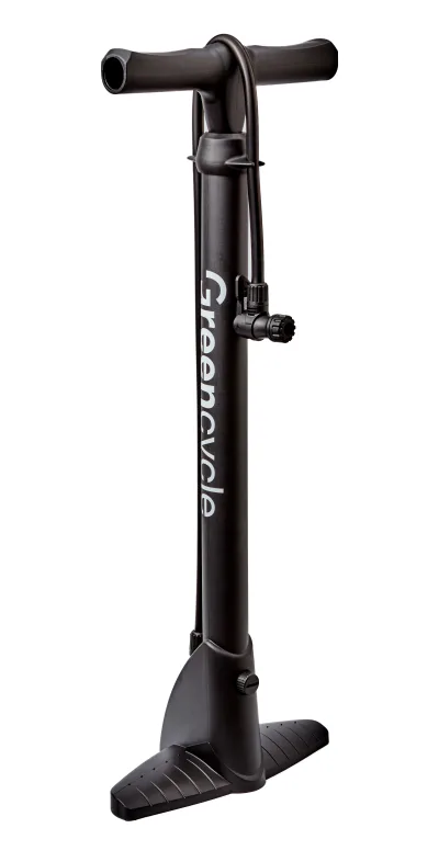 Насос для підлоги Green Cycle GPF-043 пластиковий корпус, без манометра, presta+schrader, 160psi