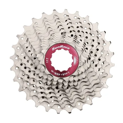 Касета 11-k 11-30T SUN RACE RX11 алюміневий павук, Metallic Silver
