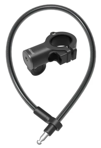 Замок Onguard Scooter, трос 120см х 12мм, 5 ключів, чорний