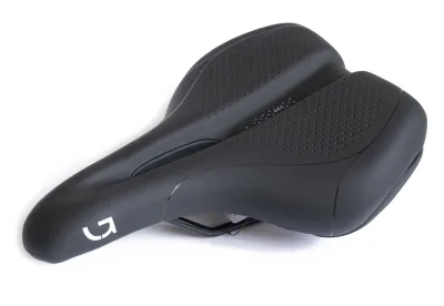 Седло Green Cycle Active Air 199, сталеві рейли, чорне