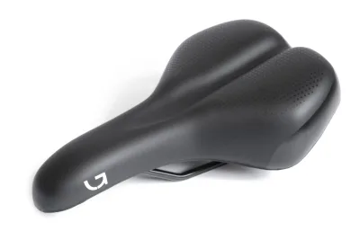 Седло Green Cycle Comfort 179, сталеві рейли, чорне