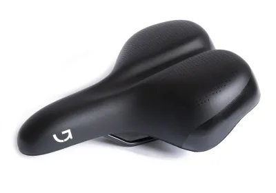 Седло Green Cycle Comfort 198, сталеві рейли, чорне