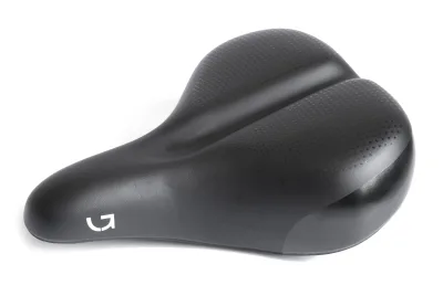 Седло Green Cycle Comfort 227, сталеві рейли, чорне