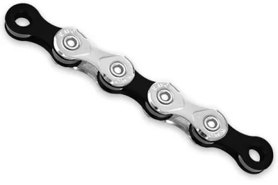 Ланцюг KMC X10 Silver/Black 10 швидкостей 114 ланок срібний/чорний + замок