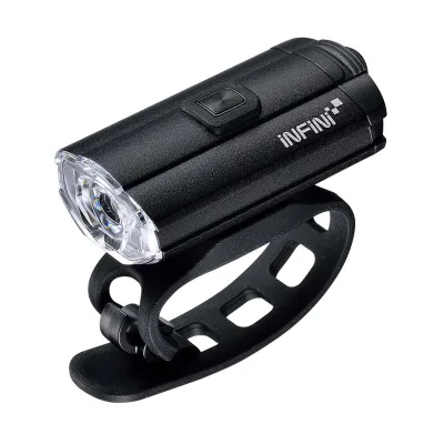 Світло переднє INFINI TRON 100 Lum (чорний ALU) 4 ф-ції USB + кріплення на шолом