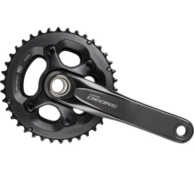 Шатуни Shimano FC-M6000-2 DEORE, інтегрована вісь, 175мм 38X28 10-шв. CL-48,8мм, без каретки