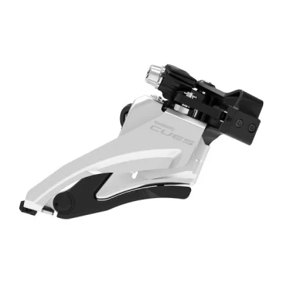 Перемикач передній Shimano FD-U4000-M, CUES, 2X9-10, MID CLAMP, TOP-SWING, 34.9MM хомут (з адаптером під 31.8 та 28.6мм), макс. 36/40зуб.