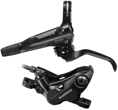 Тормоз гидравл. дисковое Shimano MT501-E переднее (левая ручка, 4-поршн. калипер BR-MT520, гидролиния 1000мм, D03S)