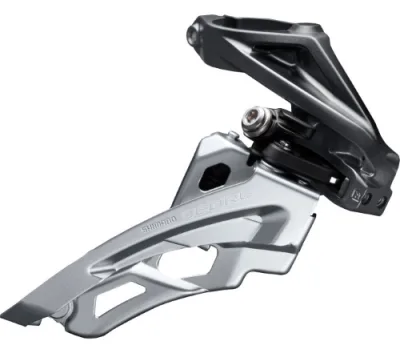 Перемикач передній Shimano FD-M6000-H, DEORE 3X10, HIGH CLAMP, SIDE SWING, FRONT-PULL, хомут