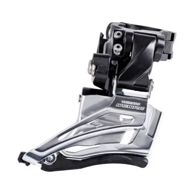 Перемикач передній Shimano FD-M6025-H, DEORE 2X10, HIGH CLAMP, DOWN-SWING, DUAL-PULL, хомут