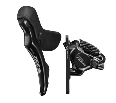 Гальмо гідравл диск для шосе Shimano R7120 105, переднє (ліва ручка, каліпер, гідролінія 1000мм)