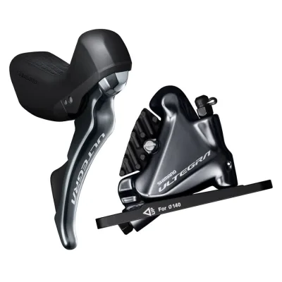 Тормоз гидравл диск для шоссе Shimano R8020 ULTEGRA, передний (левая ручка, калипер, гидролиния 1000мм)