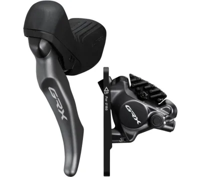 Тормоз гидравл диск Shimano RX820 GRX, передний (левая ручка/шифтер ST-RX820 2-шв., калипер, гидролиния 1000мм)