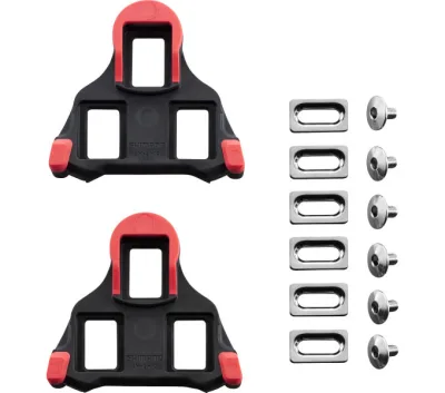 Шипы SHIMANO SM-SH10 SPD-SL шоссе, 0° свободный ход, (красные)