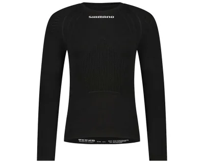 Термобілизна SHIMANO VERTEX Long Sleeves (чорний), базовий шар з довгим рукавом, розм. L-XL