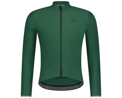 Велоджерси Shimano Apice long sleeves утепленное, зеленое, разм. XL